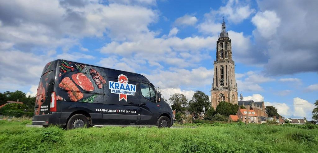 Bus van Kraan vlees-service